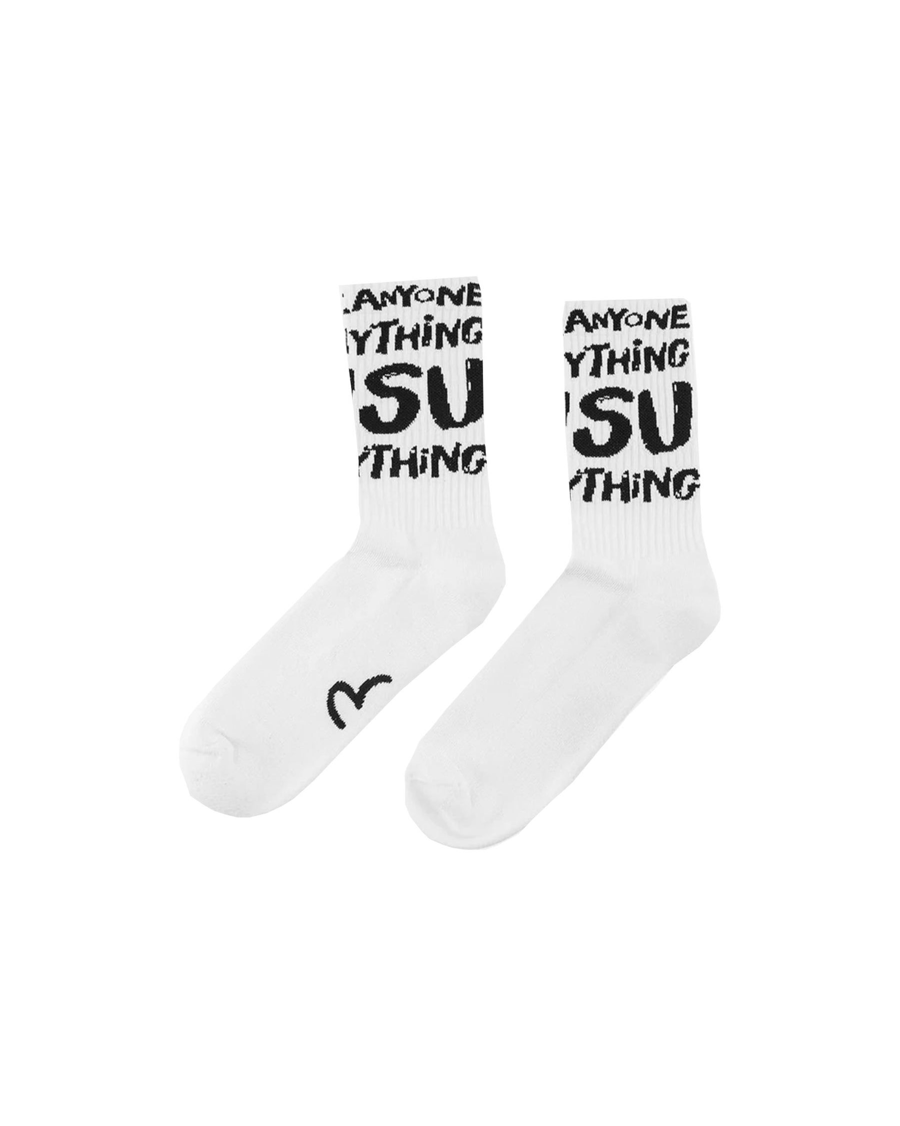 Calzino Evisu Jacquard Long Socks Bianco