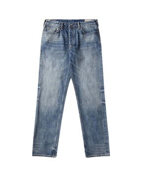 Evisu Multi Pocket Patched Daicock Jeans Mid Tone Indigo