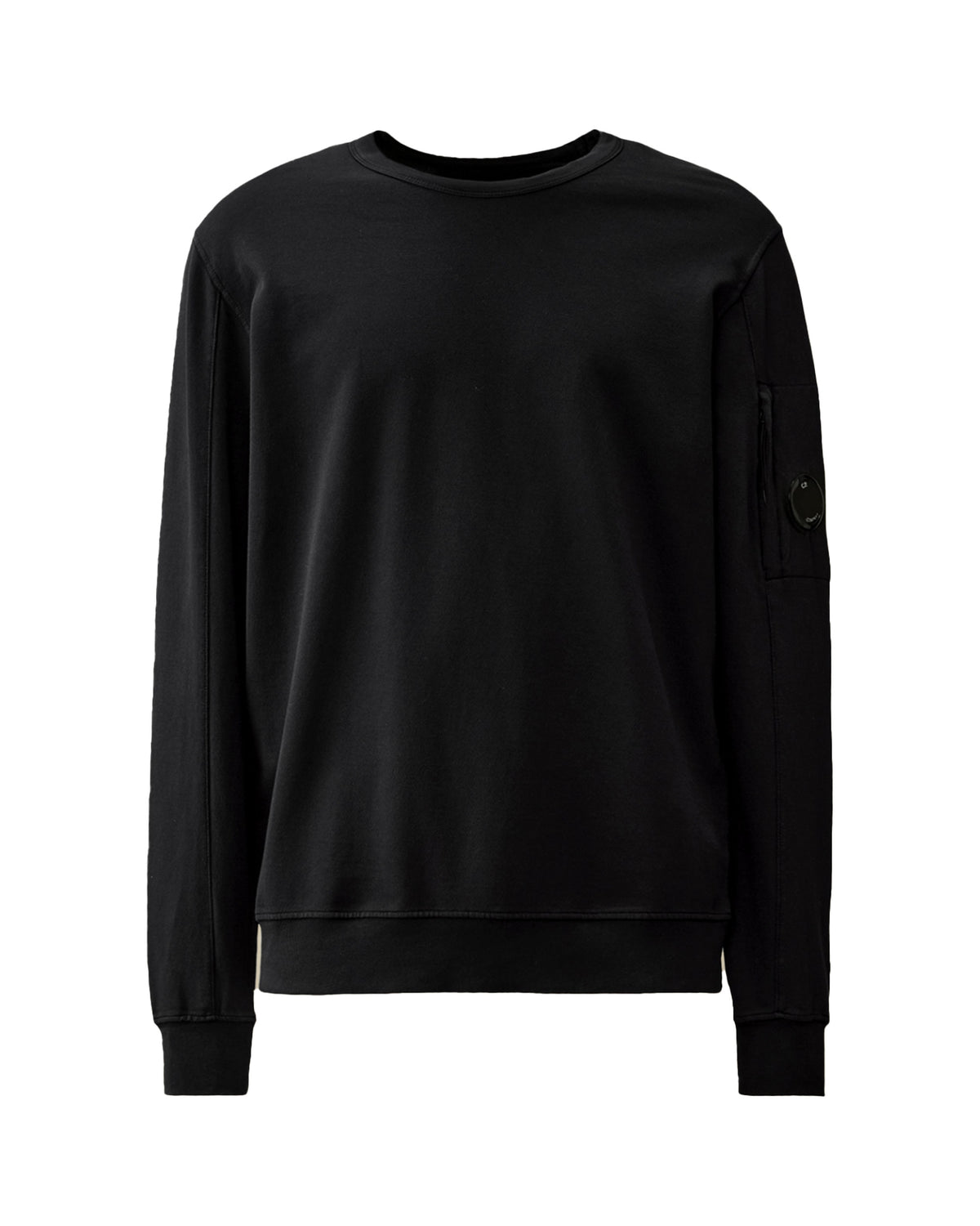 Felpa Uomo CP Company Light Fleece Crew Neck Sweatshirt Total Eclipse Blu
