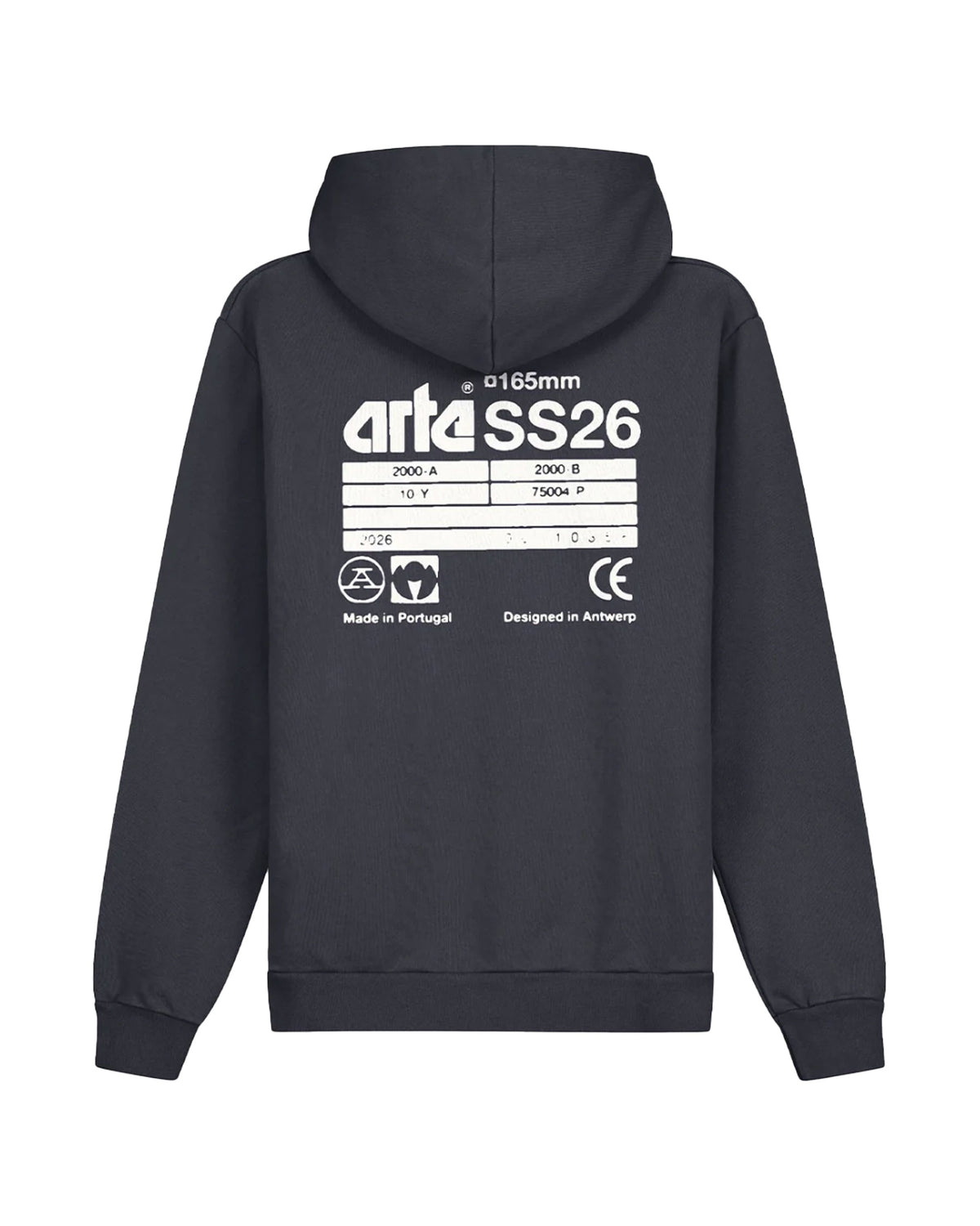 Felpa Arte Antwerp Back SS26 Blu