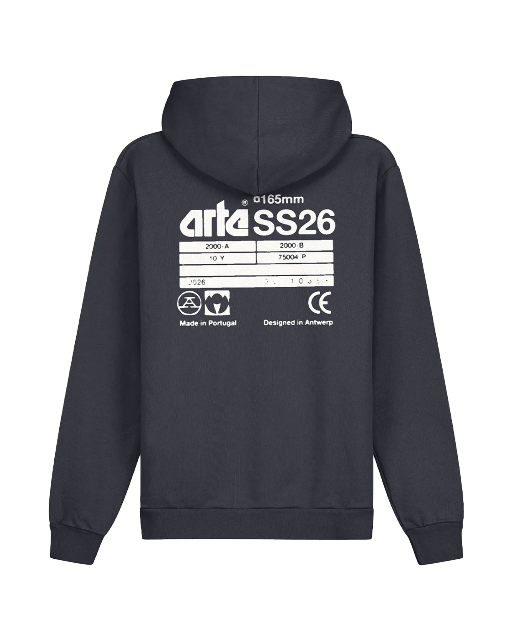 Felpa Arte Antwerp Back SS26 Blu