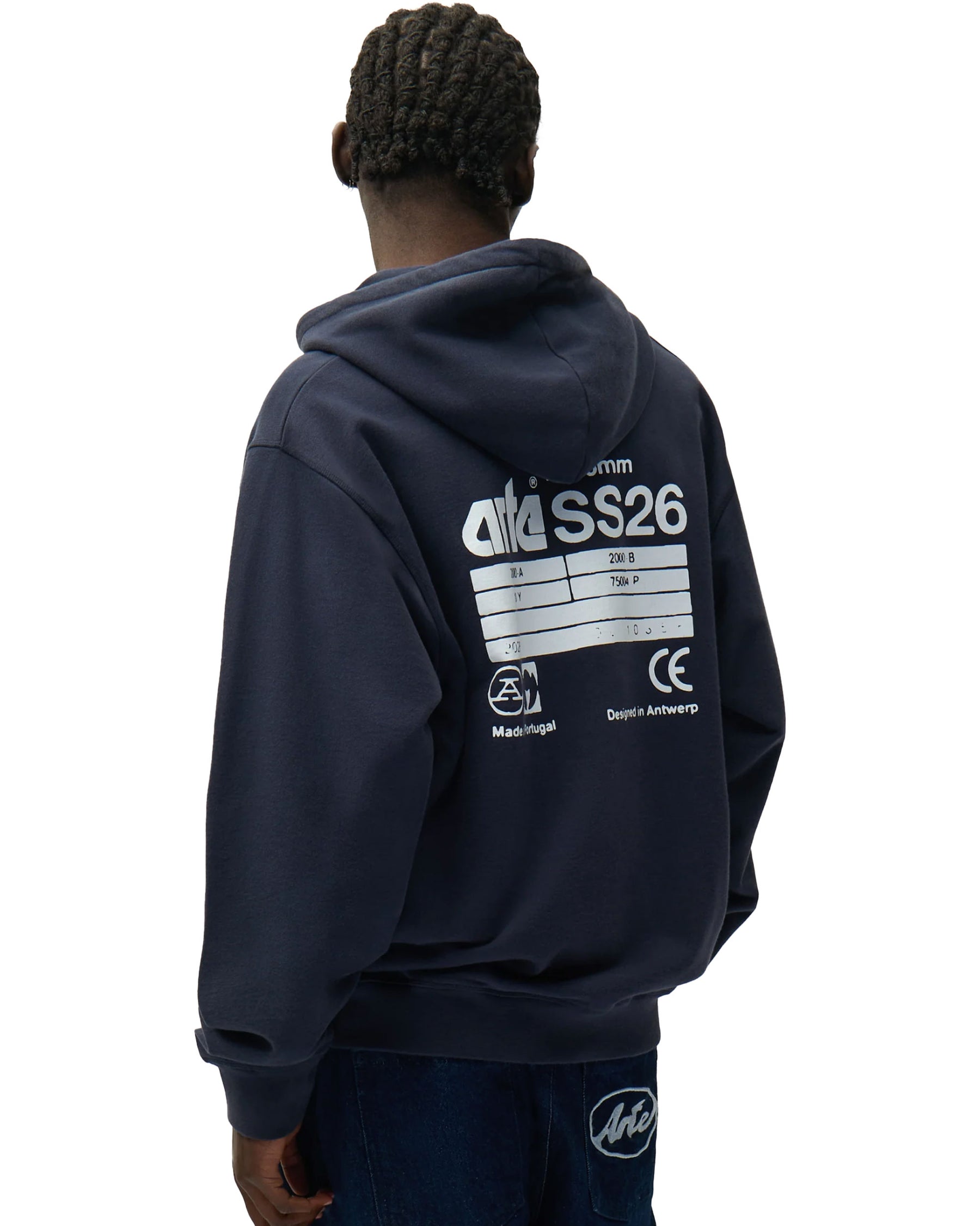 Felpa Arte Antwerp Back SS26 Blu