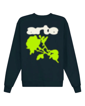 Felpa Arte Antwerp Blur Flower Crewneck Blu