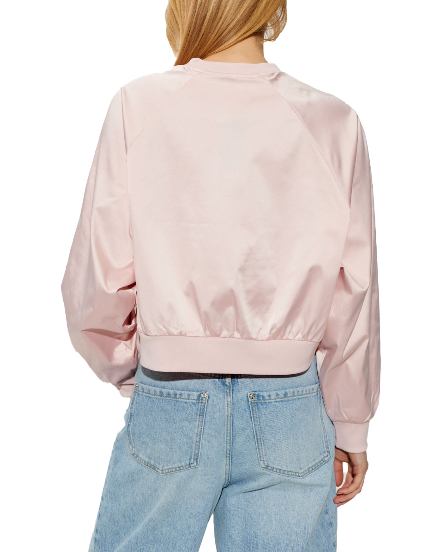 Felpa Donna Adidas Pearl Crew Sanpin Rosa