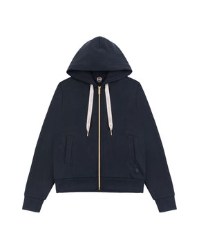 Felpa Donna Colmar Original Full Zip Blu Scuro
