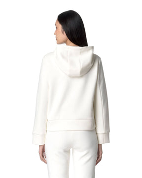 Felpa Donna K-Way Felpa Full Zip Divine Light Spacer White Gardenia