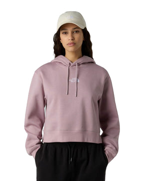 Felpa Donna The North Face W Essential Crop Hoodie Ashen Purple