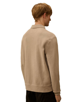 Felpa Polo CP Company Sweatshirts In Malfile' Fleece Dove