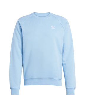 Felpa Uomo Adidas Basic Logo Celeste