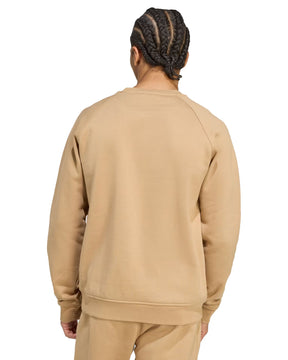 Felpa Uomo Adidas Basic Logo Marrone