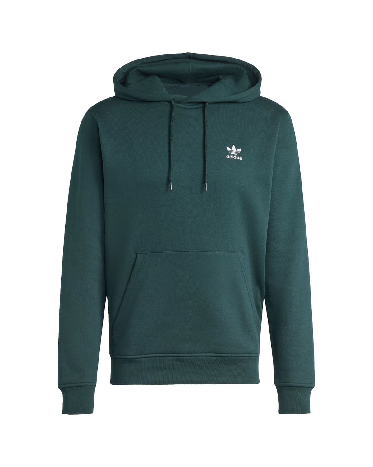 Felpa Uomo Adidas Basic Logo Verde