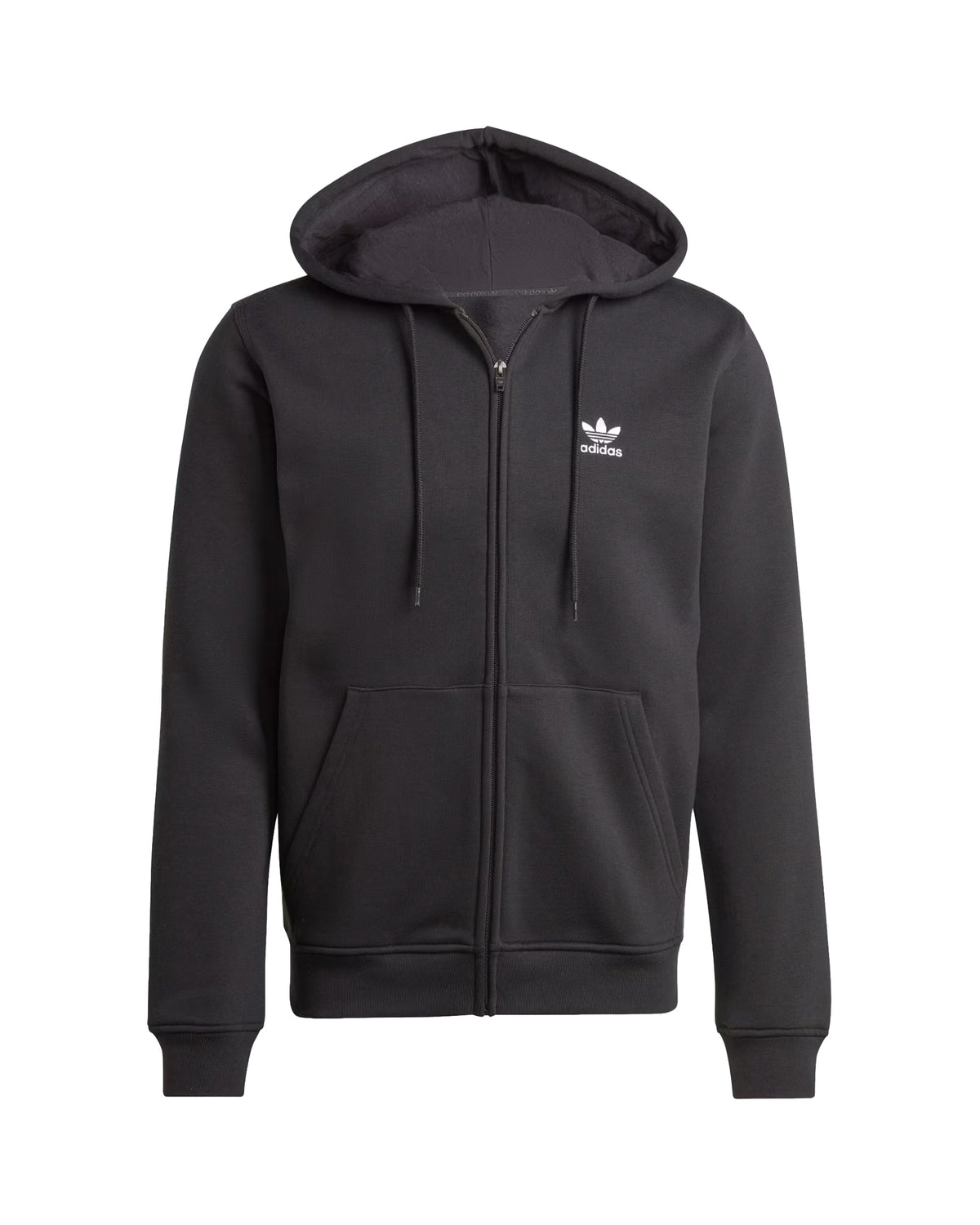 Felpa Uomo Adidas Full Zip Nero