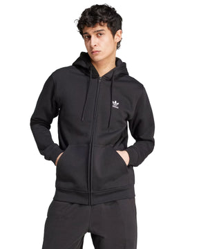 Felpa Uomo Adidas Full Zip Nero