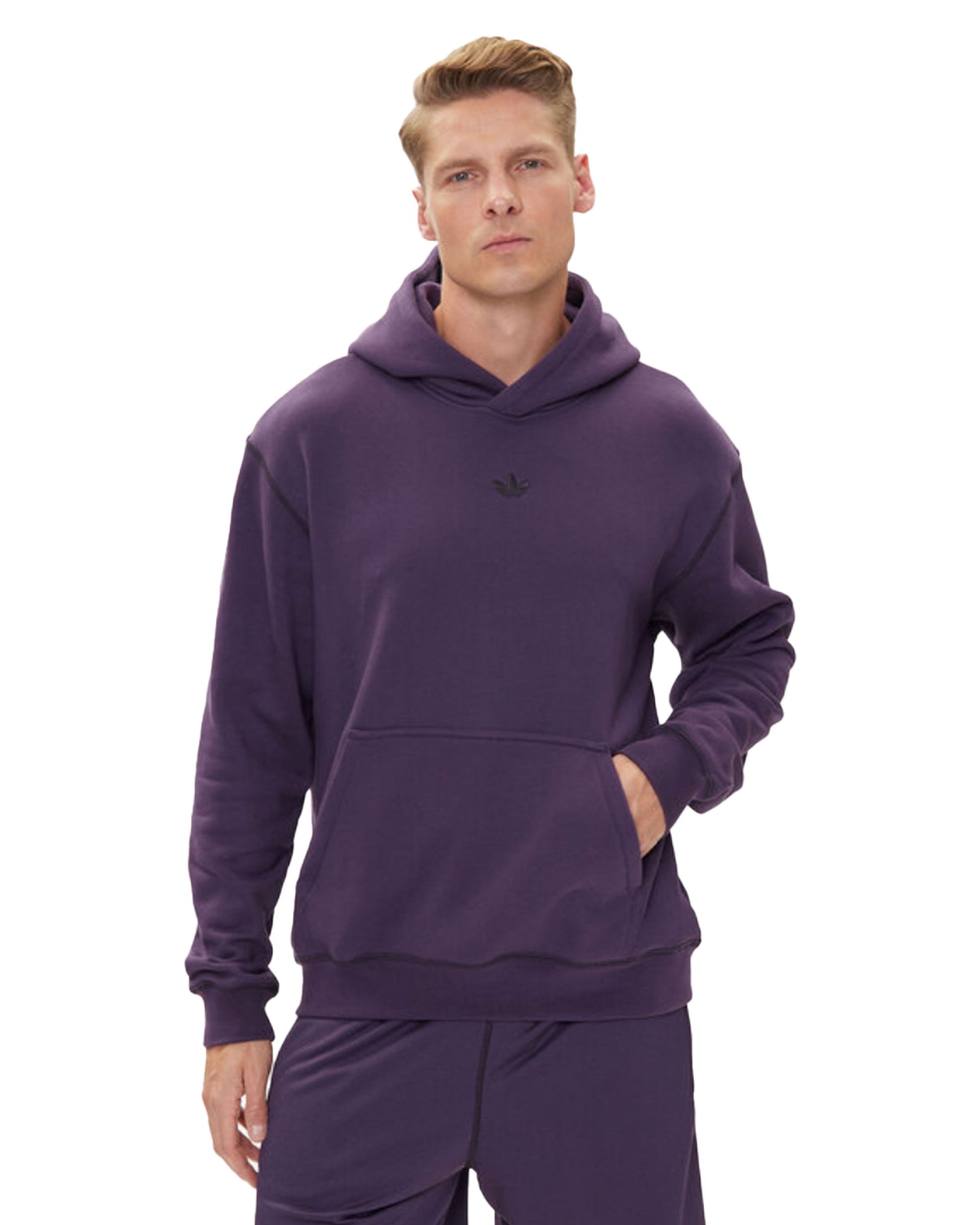 Felpa Uomo Adidas GRFX Hoodie Viola
