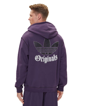 Felpa Uomo Adidas GRFX Hoodie Viola