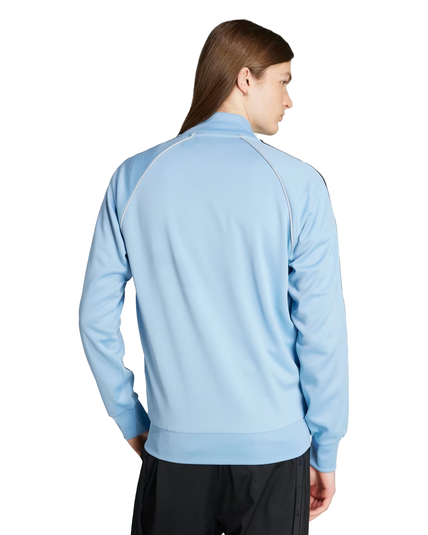 Felpa Uomo Adidas SST Superstar Track Celeste