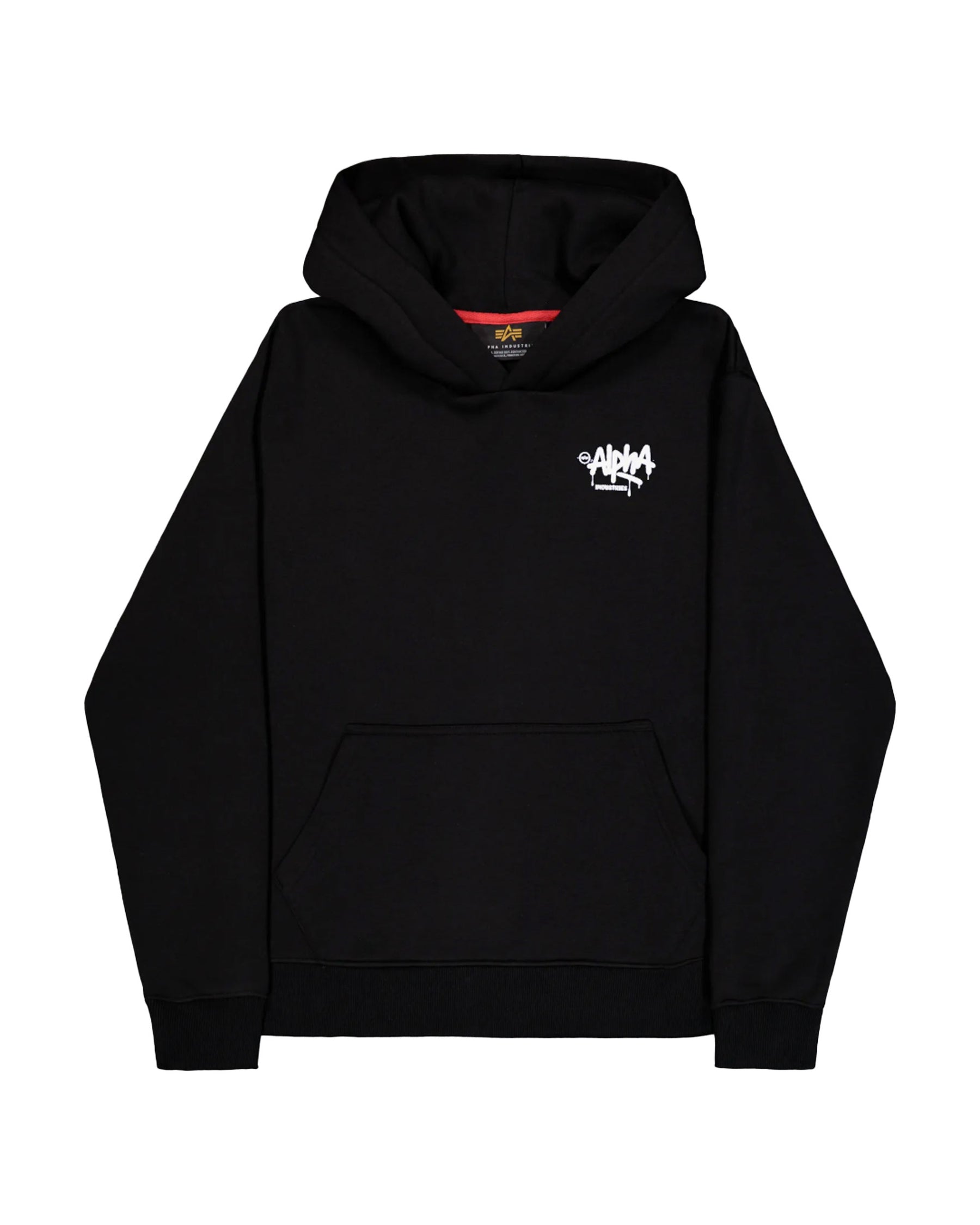 Felpa Uomo Alpha Industries Alpha Signature Hoodie Nero