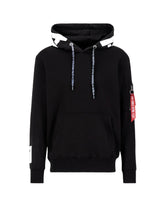 Felpa Uomo Alpha Industries Big Logo Black
