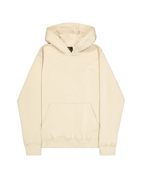 Felpa Uomo Alpha Industries Coach Hoody BP Vintage White