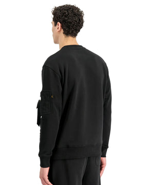Felpa Uomo Alpha Industries DTM ML Sweatshirt Nero
