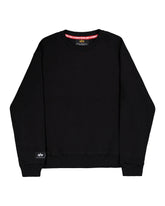 Felpa Uomo Alpha Industries Label Sweater Back Print Black