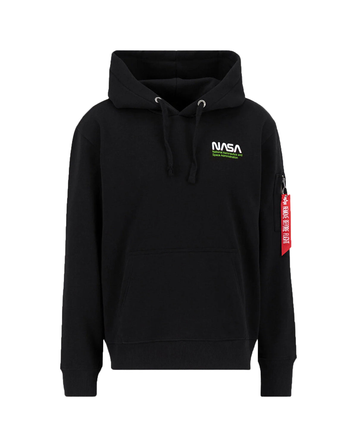 Man Hoodie Alpha Industries Skylab Nasa Hoody Black