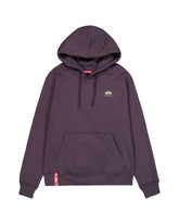 Felpa Uomo Alpha Industries Small Logo Plum