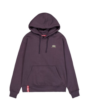 Felpa Uomo Alpha Industries Small Logo Plum