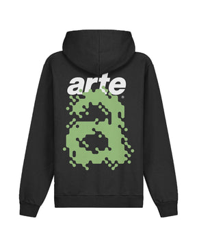 Man Hoodie Arte Antwerp Harmon Back A Pixel Black