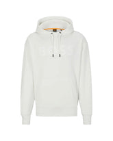 Man Hoodie Boss Big Logo White