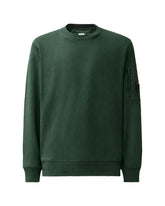 CP Company Men's Sweatshirt Brushed And Emerized Diagonal Fleece Creawneck Lens Sweatshirt ponderosa Pine