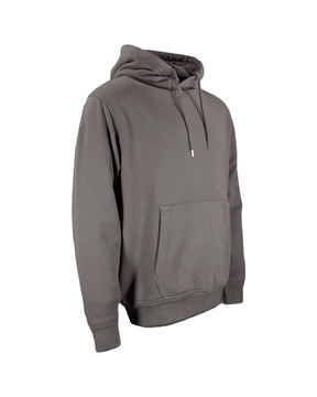 Felpa Uomo Cotton Diagonal Fleece Hooded Lens Grigio