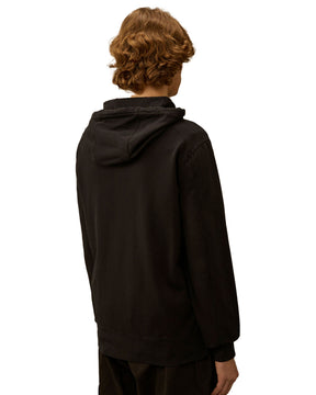 Felpa Uomo Full Zip Hooded Lens Nero