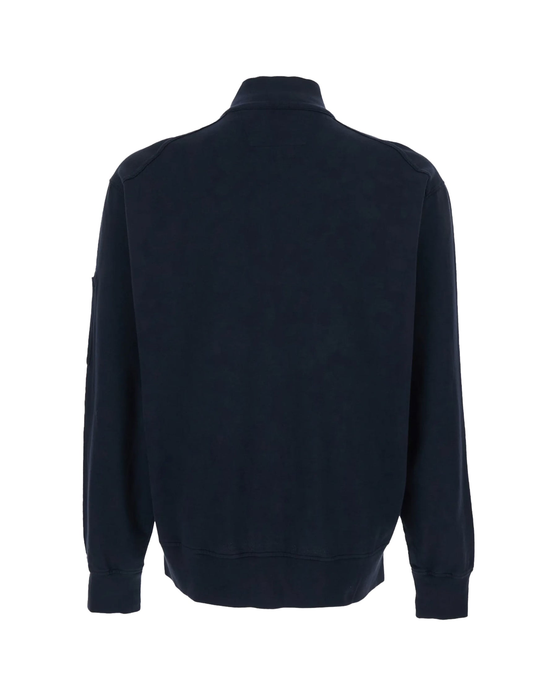 Felpa Uomo Full Zip Lens Sweatshirt Total Eclipse Blu