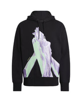 Felpa Uomo Calvin Klein Hyper Real Photoprint Hoodie Nero