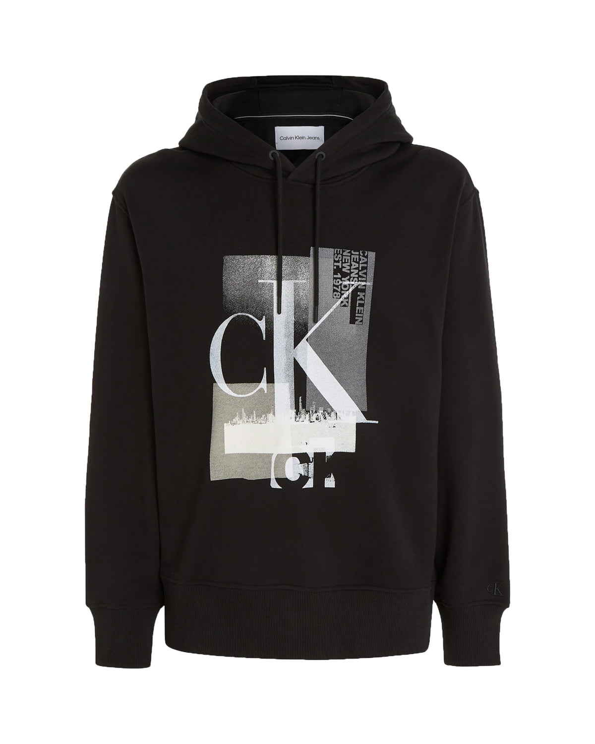 Man Hoodie Calvin Klein Hyper Real Photoprint Black