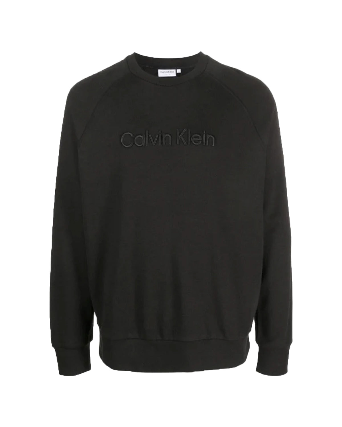 Man Sweatshirt Calvin Klein Iconic Logo Refibra Black