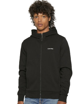 Felpa Uomo Calvin Klein Micro Logo Repreve Hoodie Jacket Nero