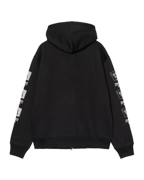 Carhartt Wip Men's Sweatshirt Hooded Playing Cards Jacket Black