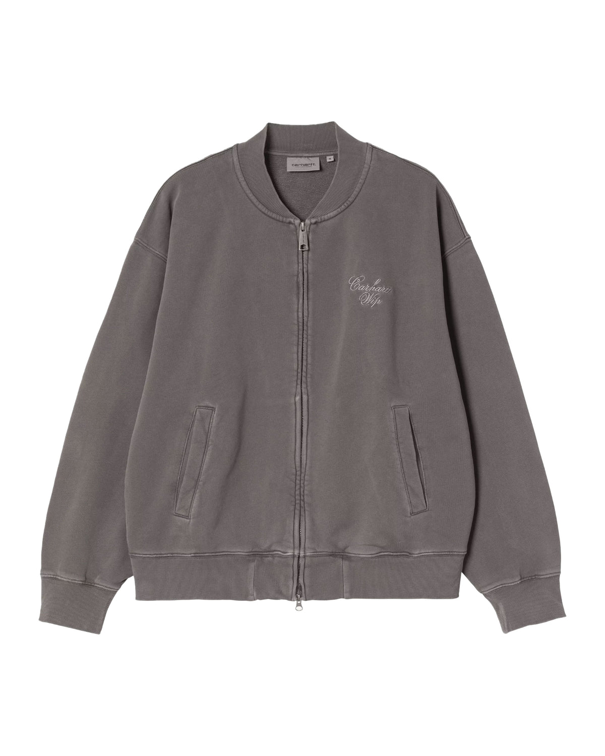 Felpa Uomo Carhartt Wip Longhand Bomber Nero Stone Wash