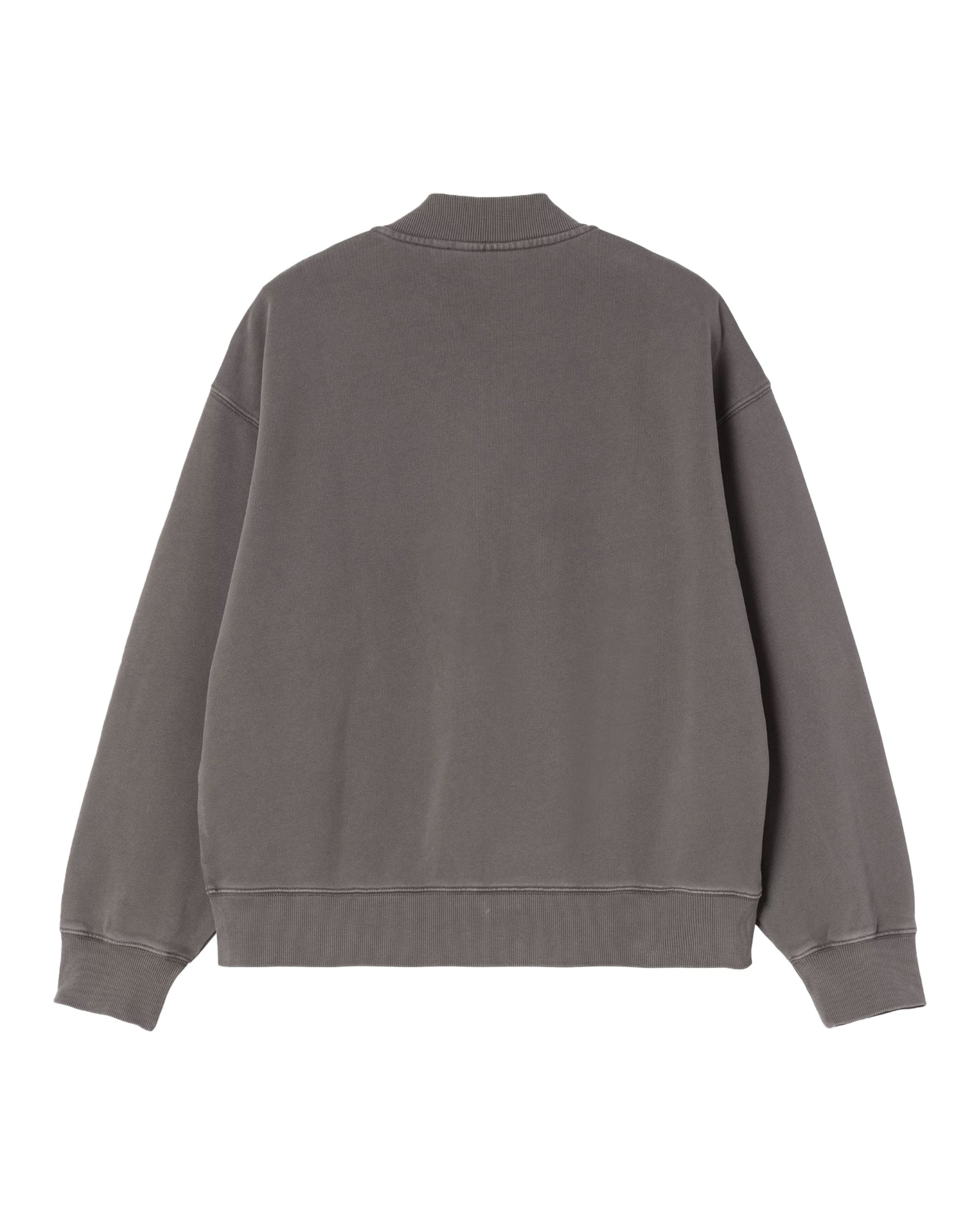 Carhartt Wip Longhand Bomber Men's Sweatshirt Black Stone Wash