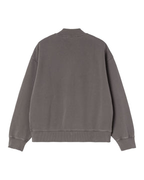 Carhartt Wip Longhand Bomber Men's Sweatshirt Black Stone Wash