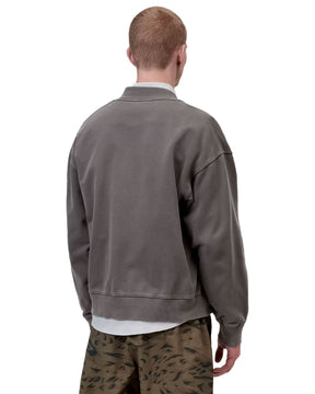 Carhartt Wip Longhand Bomber Men's Sweatshirt Black Stone Wash