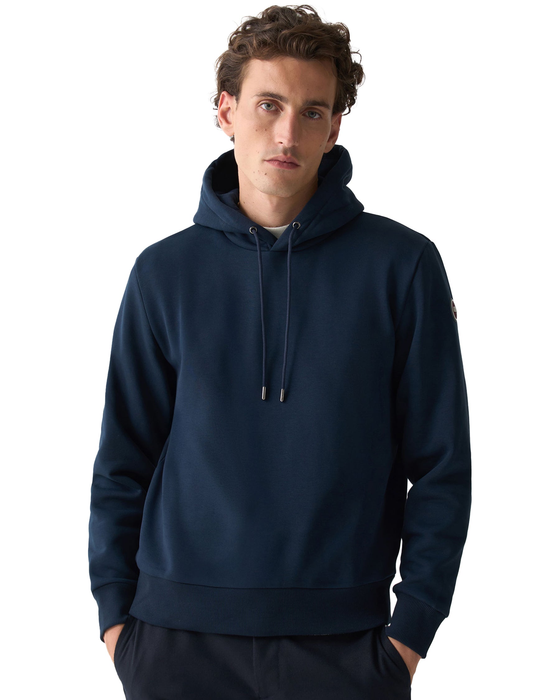 Felpa Uomo Colmar Originals Basic Logo Blu