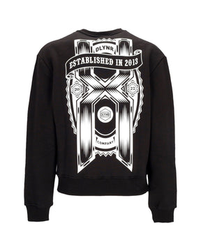 Felpa Uomo DLYNR 10 Years Crewneck Black