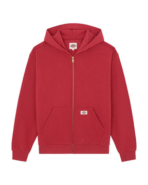 Felpa Uomo Dickies Fostoria Full Zip Hoodie Rosso