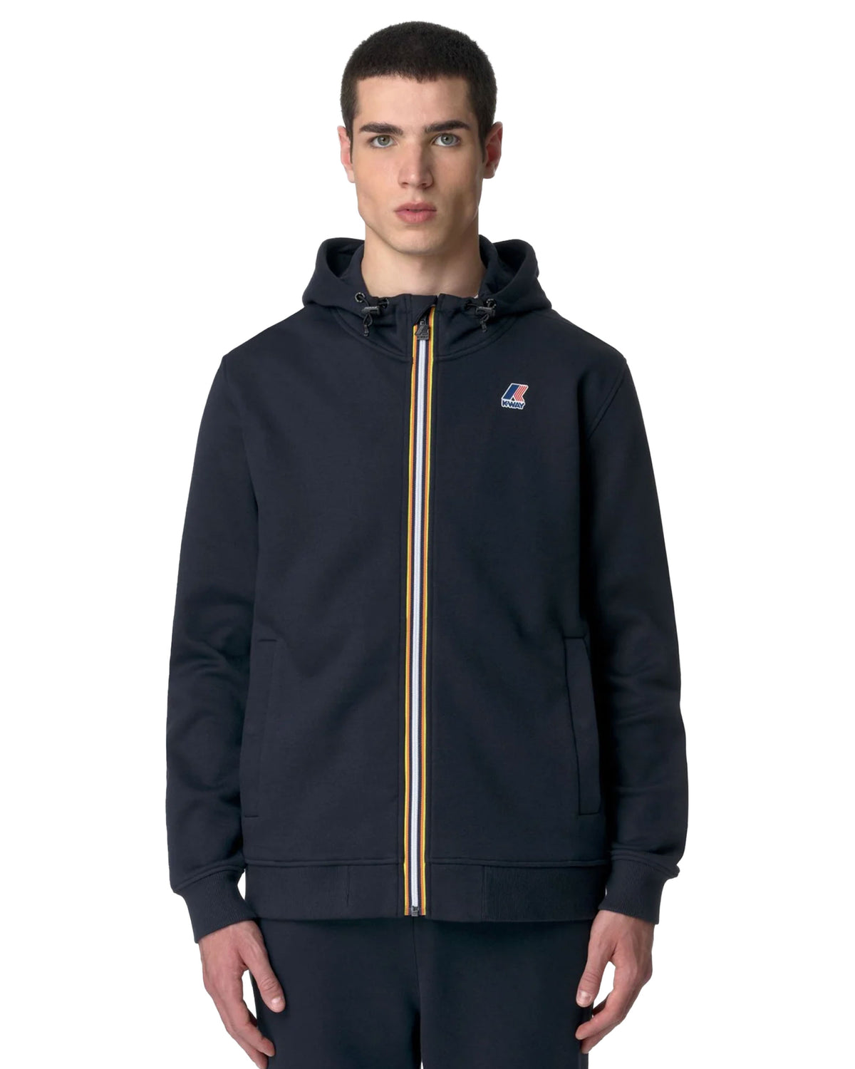 Felpa Uomo K-Way Le Vrai Arroux Hv Poly Co Blu