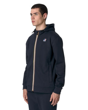 Felpa Uomo K-Way Le Vrai Arroux Hv Poly Co Blu