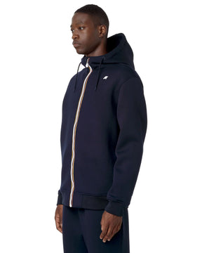 Felpa Uomo K-Way Rainer Spacer Blu