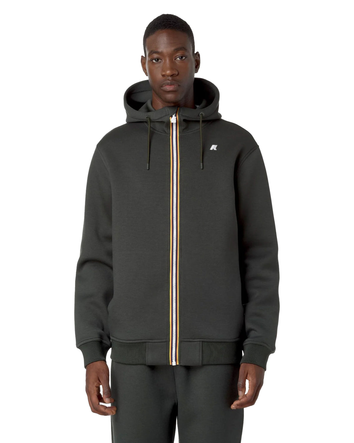 Felpa Uomo K-Way Rainer Spacer Verde